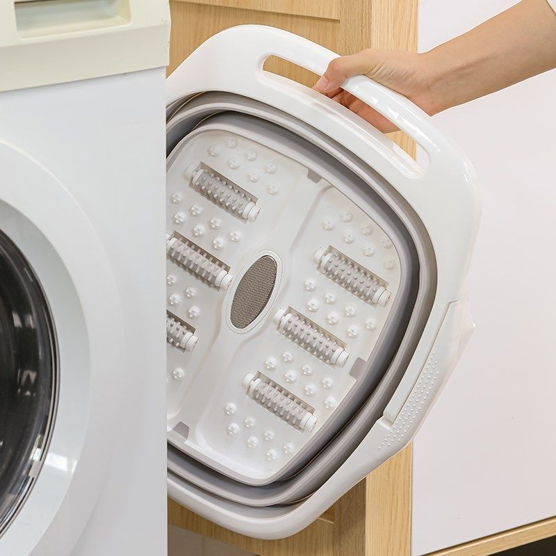 德国精工可折叠泡脚桶家用过小腿洗脚盆便携式足浴盆宿舍养生按摩,淘宝优惠券,粉丝福利购,淘宝优惠卷