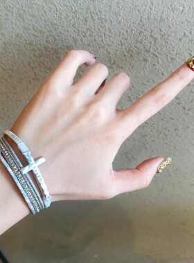 复古甜酷Y2K十字架手链