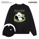 潮牌卡通印花套头连帽加绒卫衣男女同款