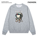 日系简约情侣卫衣春秋基础款圆领套头外套