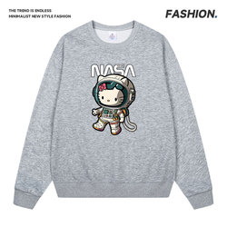 日系简约情侣卫衣春秋基础款圆领套头外套