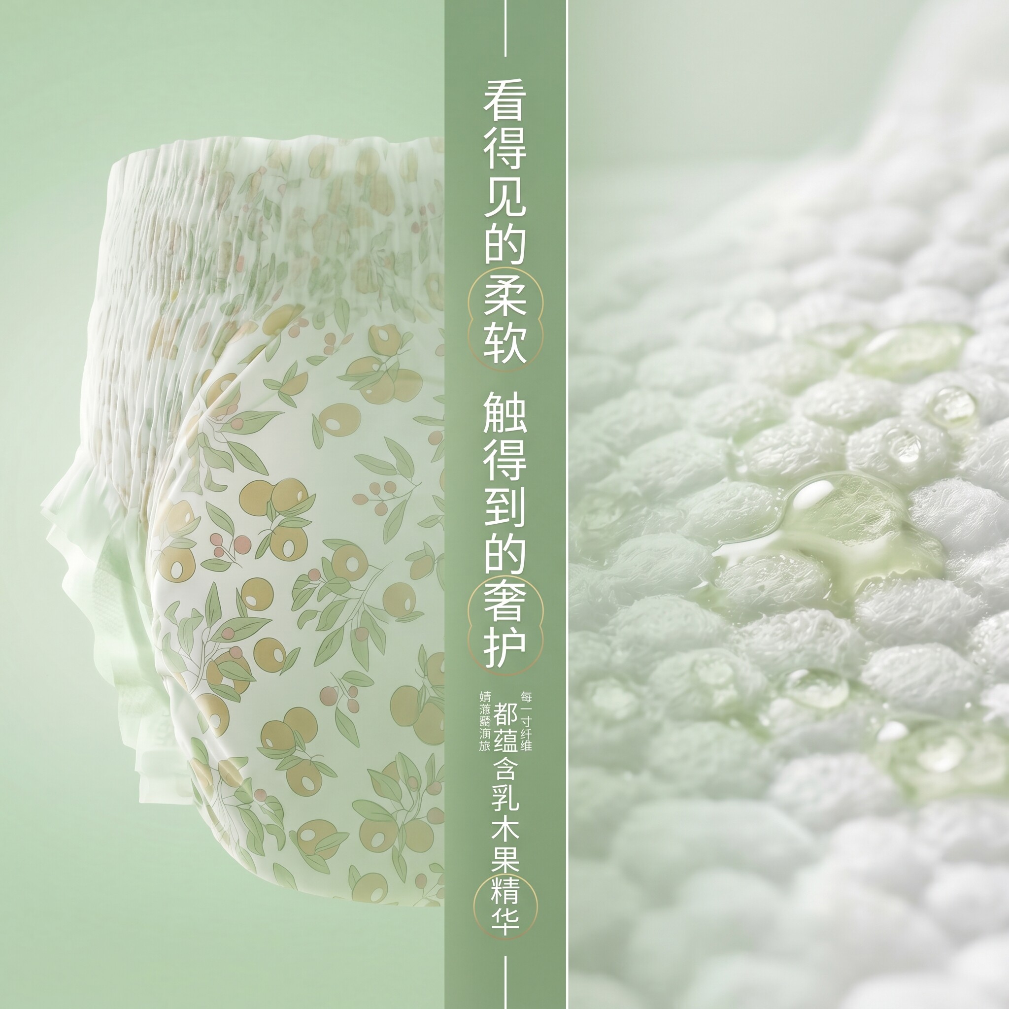 祺安乳木果小包新生儿纸尿裤拉拉裤超薄透气新生儿纸尿裤成长裤