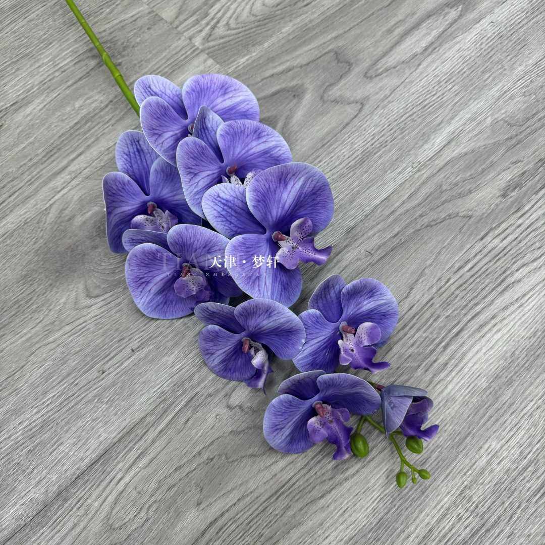 9头3D蝴蝶兰仿真花胶片手感假花婚庆家居插花手工diy配饰婚礼布置,淘宝优惠券,粉丝福利购,淘宝优惠卷