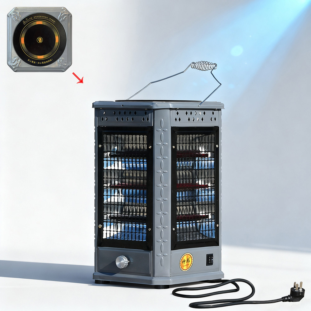 神彪取暖器大五面立式电暖器12红管电陶炉款家用安全烧烤型烤火炉,淘宝优惠券,粉丝福利购,淘宝优惠卷