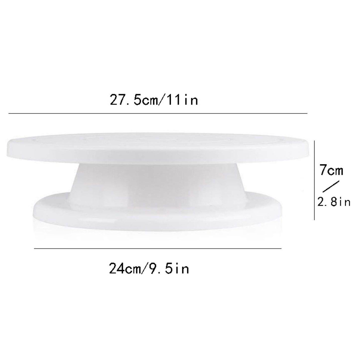 蛋糕转台转盘白色烘焙防滑裱花台工厂塑料11英寸diy造型烘焙工具,淘宝优惠券,粉丝福利购,淘宝优惠卷