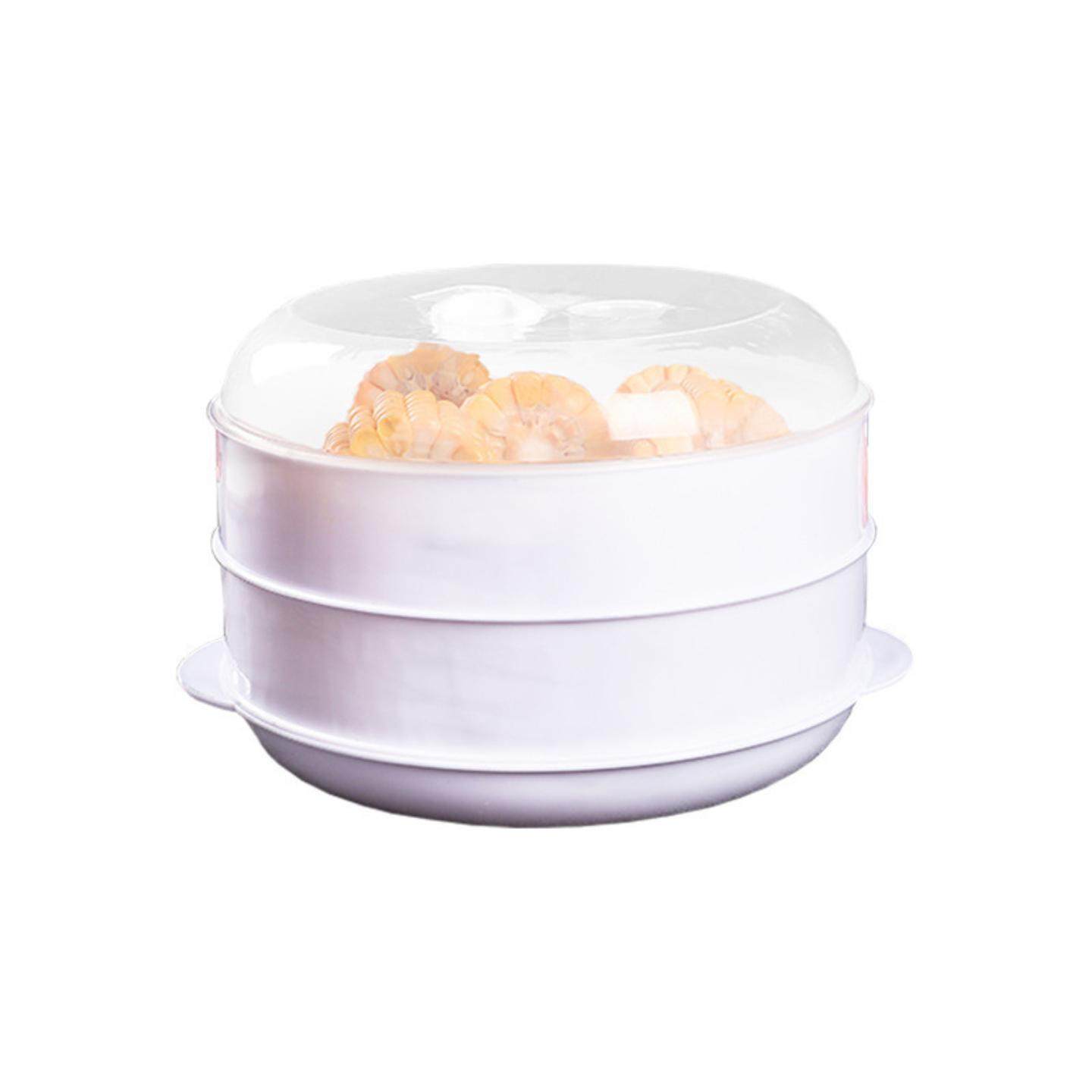 微波炉蒸笼厨房热馒头饺子加热带盖蒸屉家用多功能蒸格食品级蒸架,淘宝优惠券,粉丝福利购,淘宝优惠卷