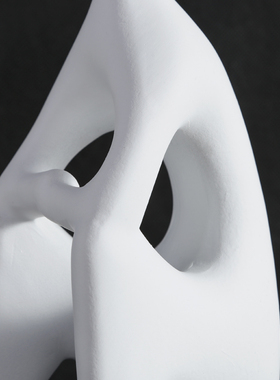 香槟色方块玻璃摆件装饰品简约桌面售楼部样板间软装商用饰品