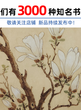 1:1文徵明玉兰图写意花鸟画国画艺术微喷古代名画复制品装饰画