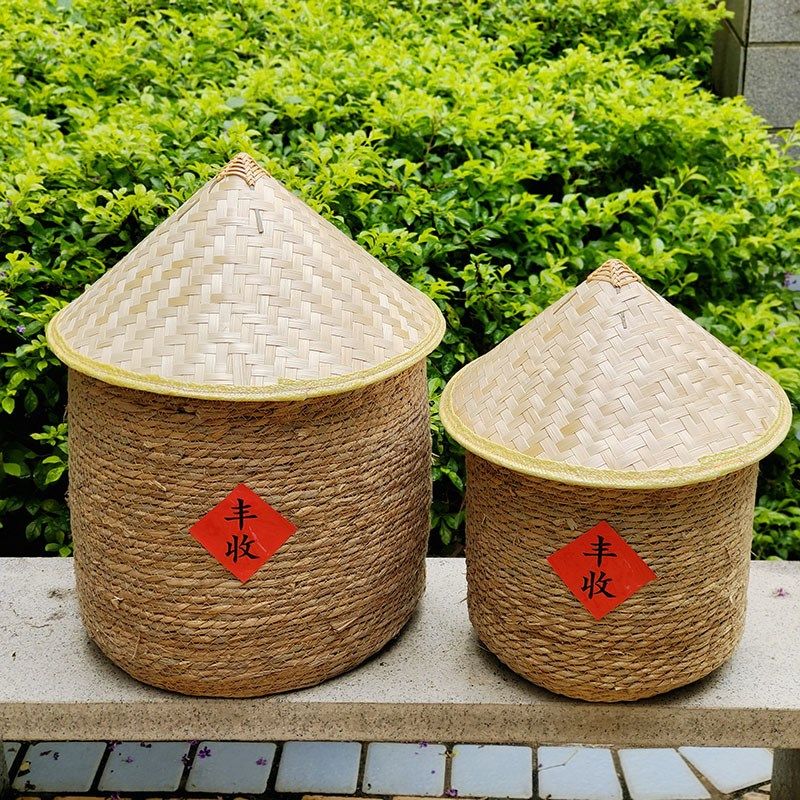 丰收粮仓摆件幼儿园环创主题装饰品手工草编竹编小谷仓丰收节农耕,淘宝优惠券,粉丝福利购,淘宝优惠卷