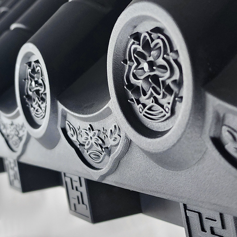 梦古大号免架子瓦45cm仿古立体屋檐塑料中式一体墙面装饰PP树脂瓦,淘宝优惠券,粉丝福利购,淘宝优惠卷