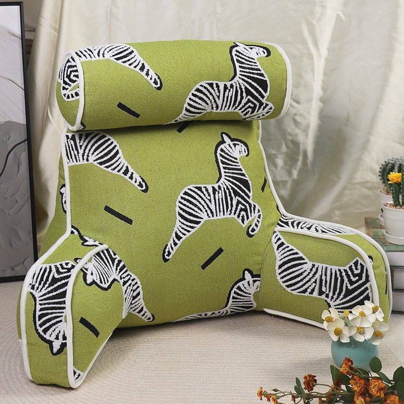 Children's bedside pillow, reading bed, waist protector and neck protector, round pillow, bay window sofa, large back cushion, student dormitory backrest