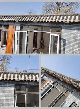 中式仿古屋面隔热瓦屋檐瓦梁树脂瓦片古建庭院围墙装饰材料屋脊瓦
