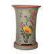 Purple sand orchid flower pot ceramic household high-end breathable round succulent old pile sling tray large diameter orchid pot