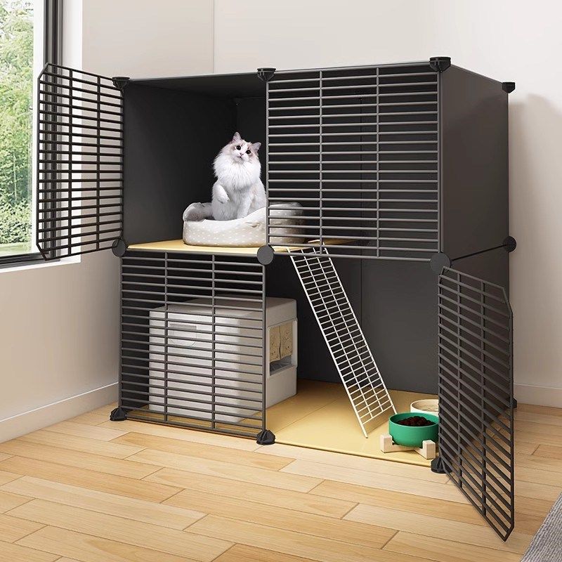 猫别墅猫笼子家用室内猫窝猫屋超大自由空间猫咪房子铁艺猫舍猫柜,淘宝优惠券,粉丝福利购,淘宝优惠卷