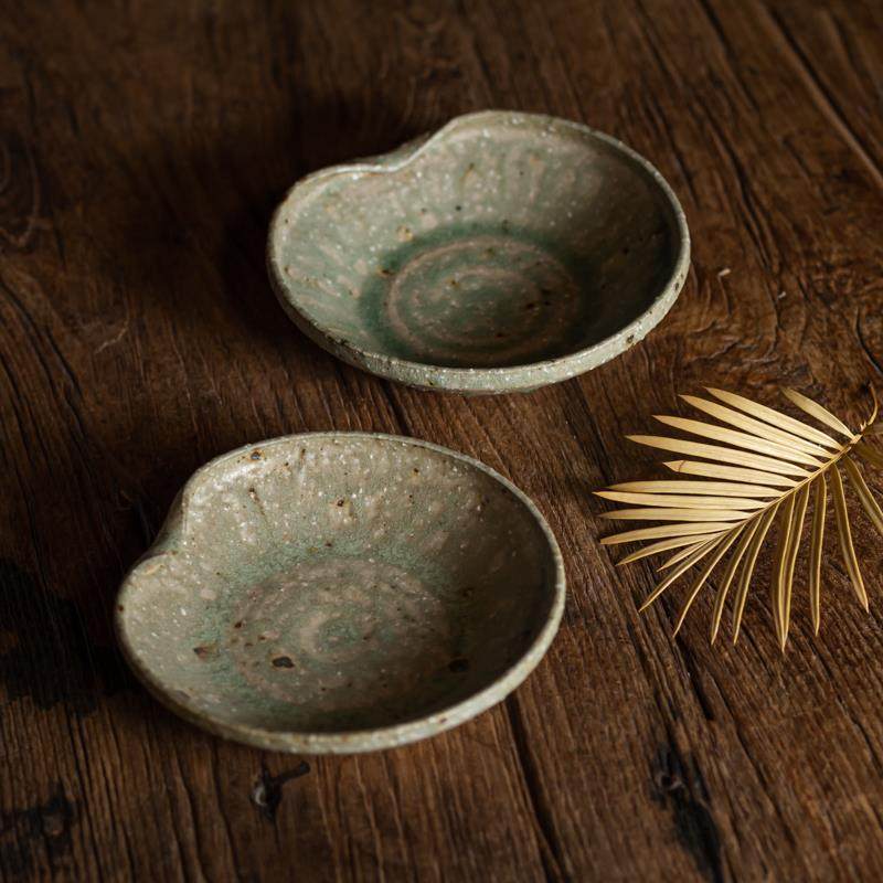 复古粗陶单边卷口碗茶点碗米饭碗新中式民宿茶室甜品碗点心碗,淘宝优惠券,粉丝福利购,淘宝优惠卷