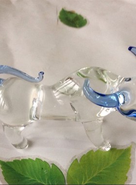 袖珍玻璃十二生肖鼠牛虎兔龙蛇马羊猴鸡狗猪摆件摆设琉璃工艺品