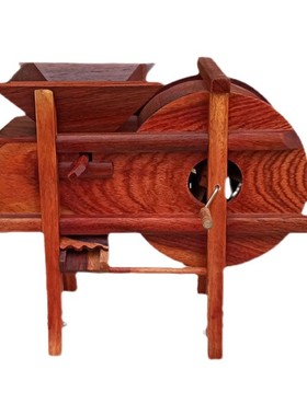 物酒柜装饰时来运转风车创意摆件家居饰品红木纯手工古典工艺品礼