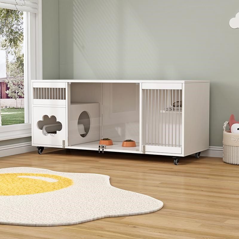 猫别墅粉色猫屋家用猫笼子室内猫笼猫厕一体猫窝猫舍实木猫柜子,淘宝优惠券,粉丝福利购,淘宝优惠卷