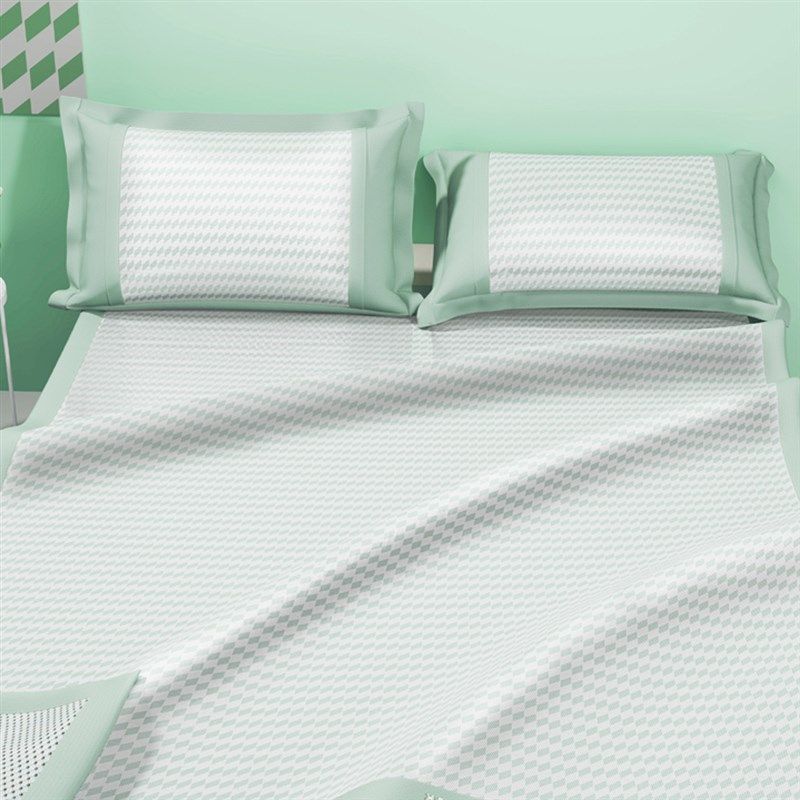 北京迎时家纺夏季 凉席24新款抗菌冰丝席 高密度可裸睡三件套防滑,淘宝优惠券,粉丝福利购,淘宝优惠卷