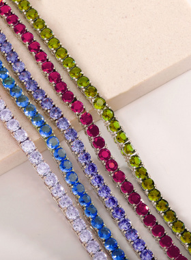 FFT满钻锆石网球手链轻奢百搭