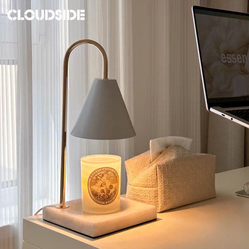 大理石香薰融蜡灯热熔灯暖蜡灯融烛灯床头台灯扩香灯氛围小夜灯,淘宝优惠券,粉丝福利购,淘宝优惠卷