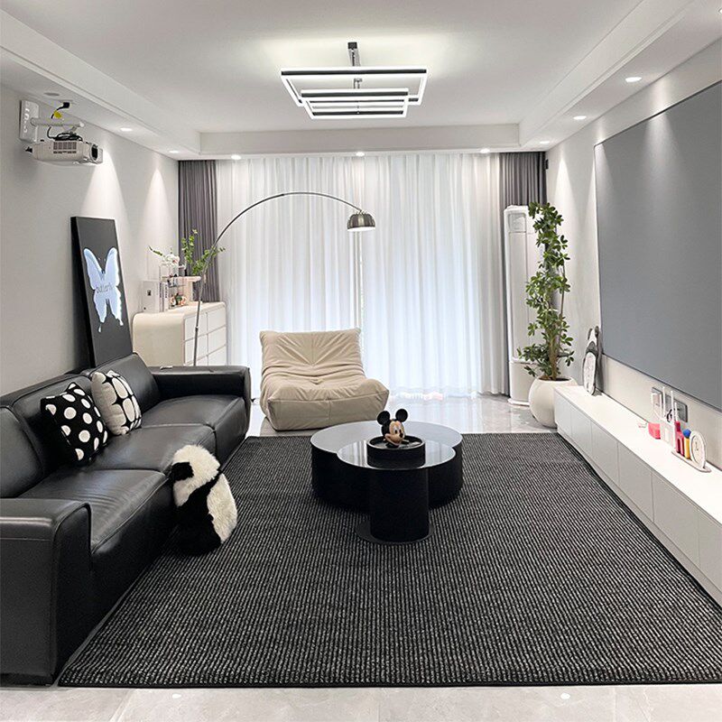 仿剑麻地毯极简黑灰色客厅地垫高端家居深色毯子商用满铺免洗可擦,淘宝优惠券,粉丝福利购,淘宝优惠卷
