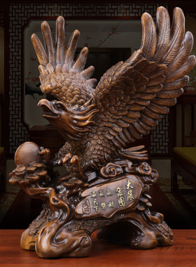 大展宏图老鹰摆件家居客厅书房办公室创意桌面摆件前台招财装饰品