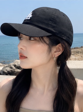 MLB帽子男女运动夏季新款刺绣标情侣休闲帽遮阳鸭舌帽软顶棒球帽