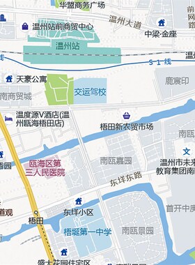 2024新款温州市区地图贴大办公室挂图高清防水墙壁贴超图画饰装定