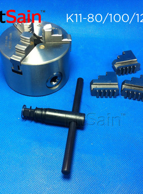 FitSain-法兰盘卡盘杆三爪四爪自定心卡盘K11-80/100/125连接杆