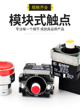自复位带灯按钮开关XB2-BW3361C红绿黄色银点XB2-BW3462C常开常闭