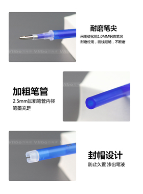 进口低温不返色高温消失笔服装专用热消笔皮革布料制衣鞋褪色笔芯