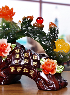 事事如意大号摆件送朋友开业乔迁新居G礼品家居客厅酒柜工艺装饰