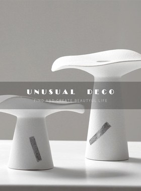 创意家居电镀陶瓷树叶烛台花器售楼E部样板间书房餐厅玄关花瓶摆