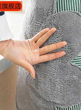 厨房防水防油围裙女用罩衣带男女