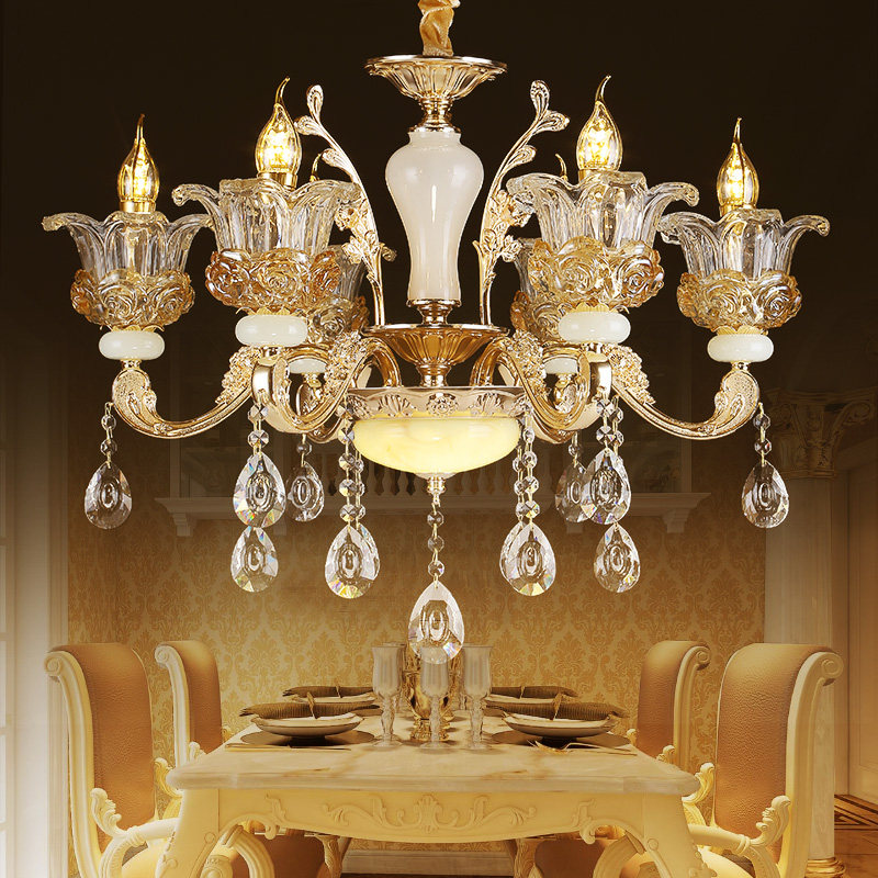 水晶吊灯欧式客厅灯具锌合金蜡烛灯复古奢华卧室餐厅别墅会所灯饰,淘宝优惠券,粉丝福利购,淘宝优惠卷