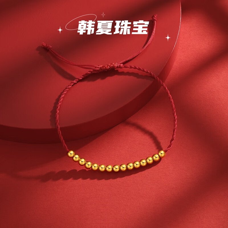 韩夏（饰品）黄金小金珠足金999古法硬金DIY配件手串散珠转运珠,淘宝优惠券,粉丝福利购,淘宝优惠卷