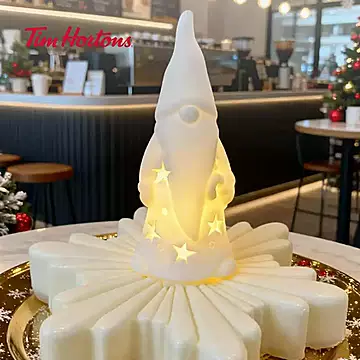 顺丰包邮！圣诞限定*Tims冰淇淋慕斯蛋糕[110元优惠券]-寻折猪