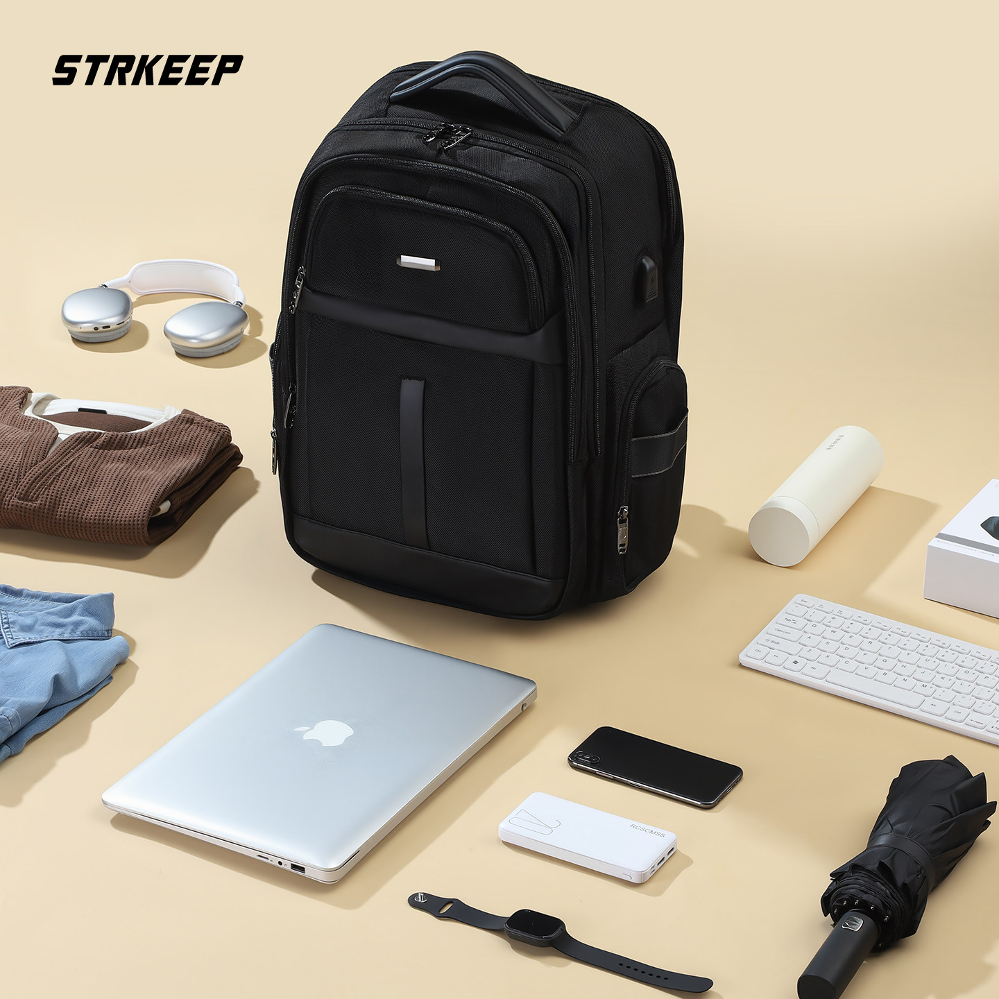 多功能户外双肩包男大容量防水商务旅行减压休闲16英寸电脑背包,淘宝优惠券,粉丝福利购,淘宝优惠卷