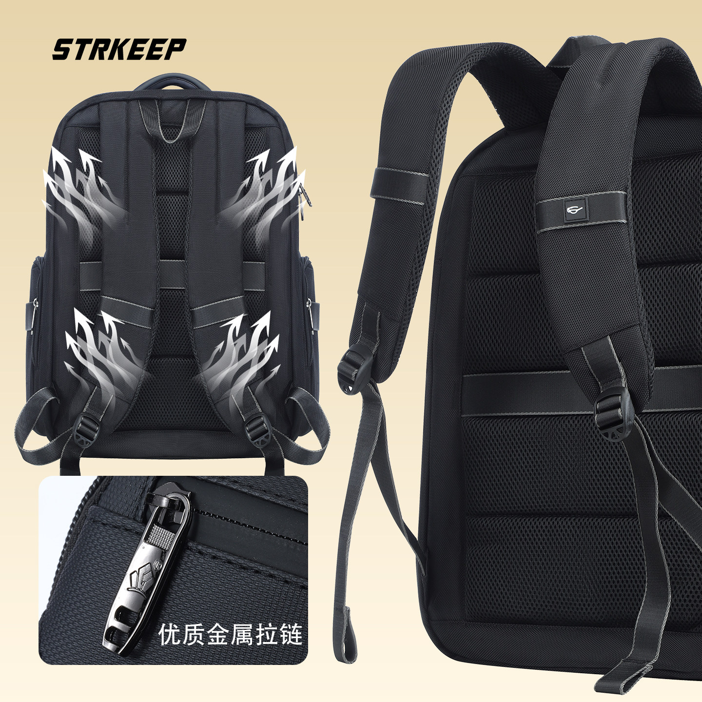 多功能户外双肩包男大容量防水商务旅行减压休闲16英寸电脑背包,淘宝优惠券,粉丝福利购,淘宝优惠卷