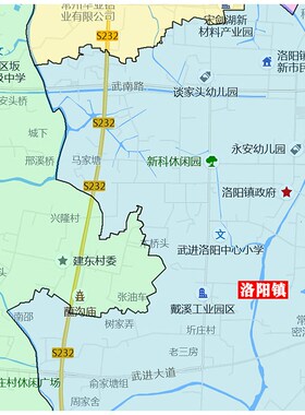 武进区地图1.15m常州市家用折叠高清办公室书房新款装饰画墙贴