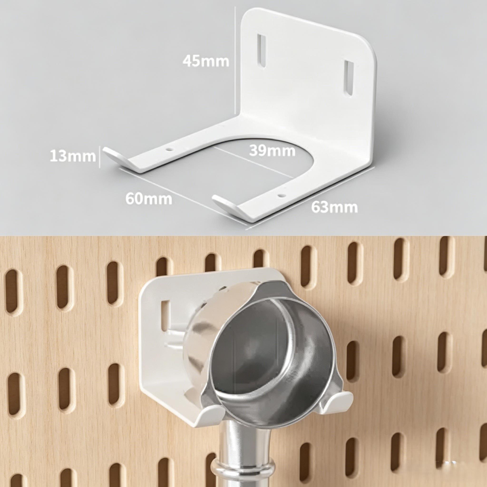 Perforated board accessories, coffee storage rack, punch-free desktop wall storage hanging board