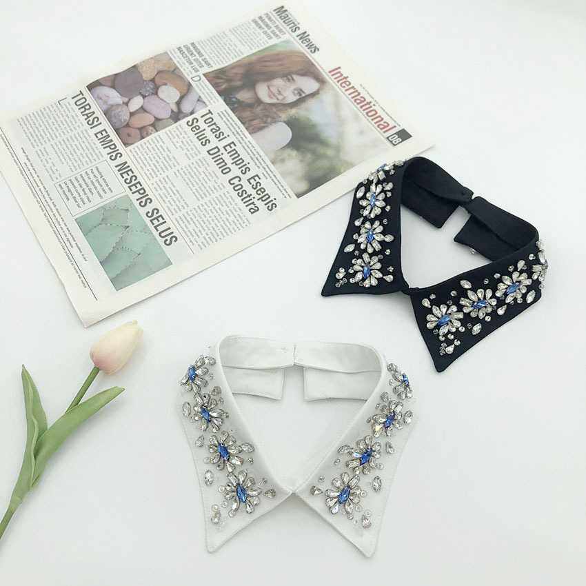 欧美重工艺玻璃钻订珠夏季新款假领子高端衣领假领衣领,淘宝优惠券,粉丝福利购,淘宝优惠卷