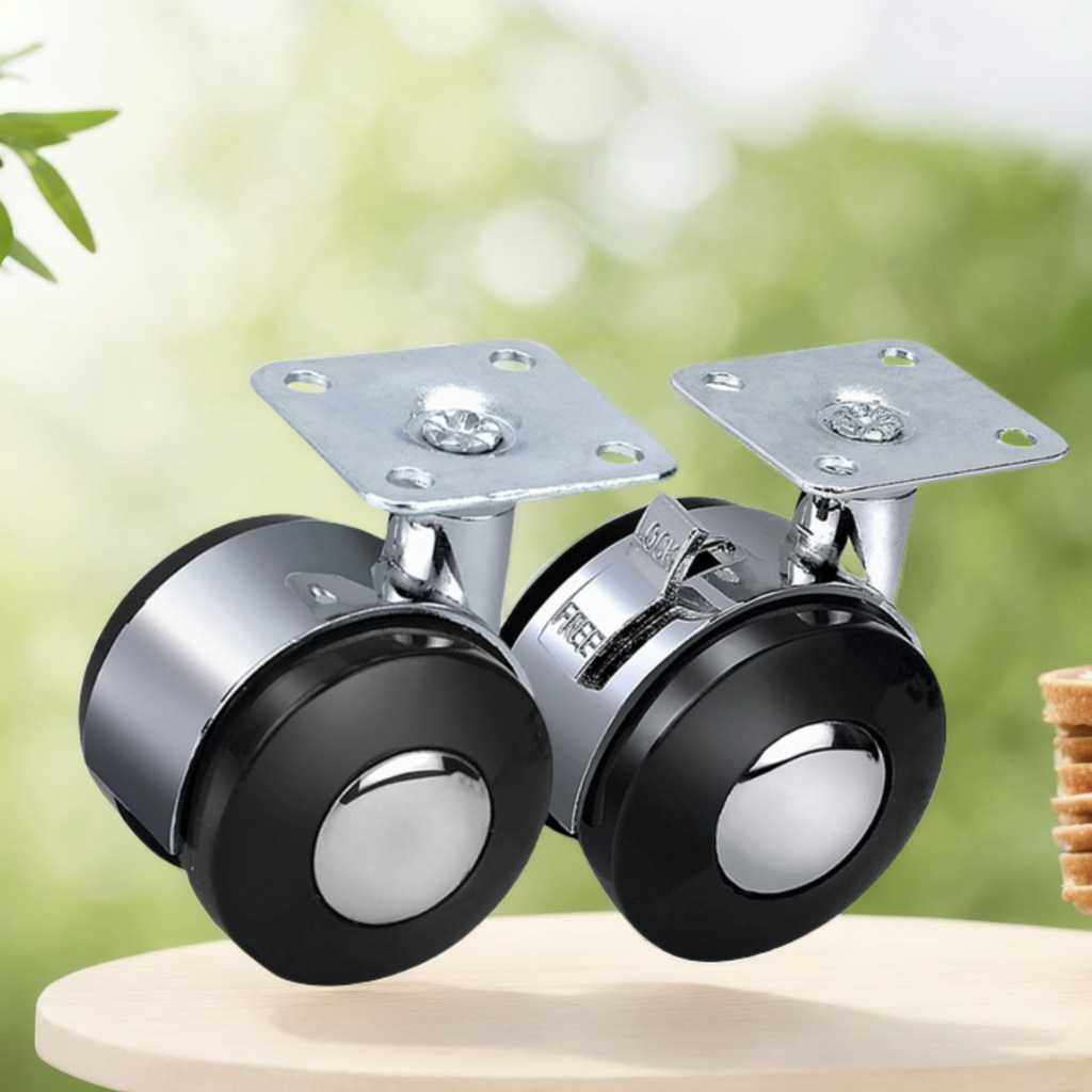 2寸锌合金脚轮家具柜子滑轮电器脚轮滚轮2寸平板万向轮子刹车,淘宝优惠券,粉丝福利购,淘宝优惠卷