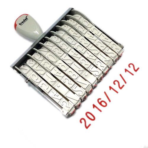 卓达特大号10位数字印章可调0-9号码印纸箱打码4位编号手动印泥章 - 图3