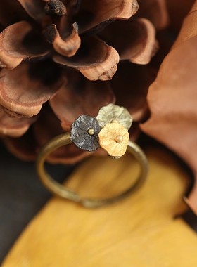 复古冷淡风开口戒指小众设计指环