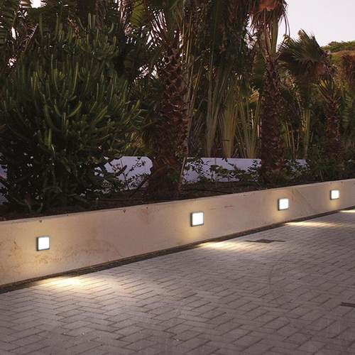 LED方形墙角灯 6W防水户外照明墙壁灯楼梯过道照明地脚灯 - 图1