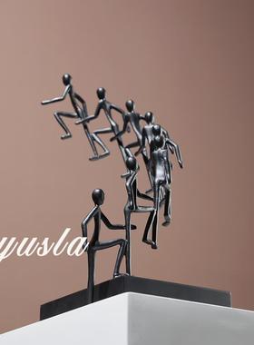 简约电视柜书房摆件样板间别墅客厅玄关柜酒柜高级感酒店软装饰品