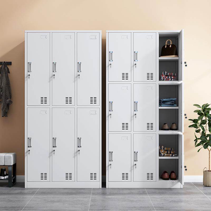 铁皮员工更衣柜四门宿舍储物柜带锁六门浴室存包换衣柜子工厂鞋柜,淘宝优惠券,粉丝福利购,淘宝优惠卷