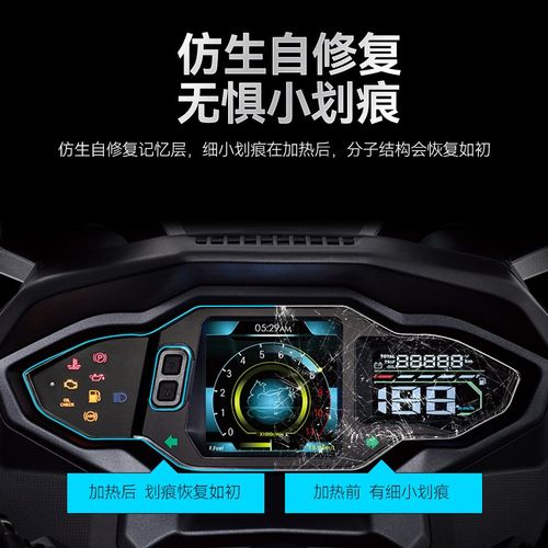 适用三阳TL500/508贴纸仪表膜显示屏透明TPU大灯保护贴膜改装配件 - 图0